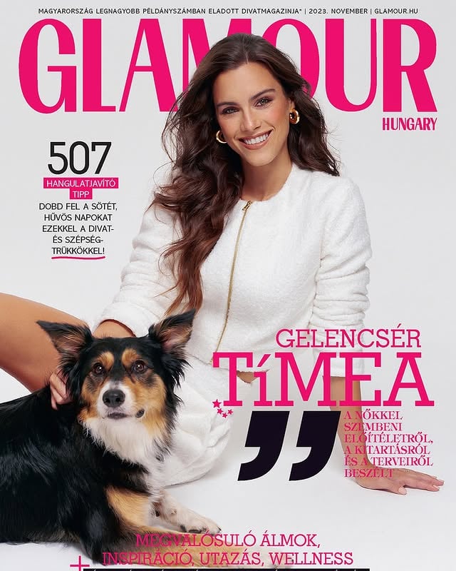 Elmondani sem tudom mennyire vártam a Glamour novemberi lapszámának megjelenését!🥹 Ez egy olyan pillanat az életemben, amelyről tényleg kislány korom óta álmodoztam… ( a Witch, a 13magazin és a Bravo magazin utántól napjainking 🙈 )Amikor a Magyarország Szépét megnyertem 7 éve, már akkor azt mondtam egy interjúban, hogy egy Glamour magazinos címlap biztosan a megálmodott listámon szerepel. Az pedig, hogy Licsivel lehetek rajta és beszélhetek a számomra nagyon fontos állatvédelemről és örökbefogadásról, ezért ( is ) nagyon hálás vagyok!🫠 Köszönöm @krisztinamaroy a bizalmat és a sok szeretetet, @melindacsati a mindig szuper beszélgetést @anitaheizer_makeup_artist a sminkem, @emeseszav a hajam, @vandademeter a fotókat, @andrasvarro a stylingot és a kutyaidomítást. 🤪🐾🩷 A belső anyag is különleges lett, mesélek egy kicsit mélyebben magamról, az életemről és a terveimről. 🩷 #csípjetekmeg #hálásvagyok by @timella