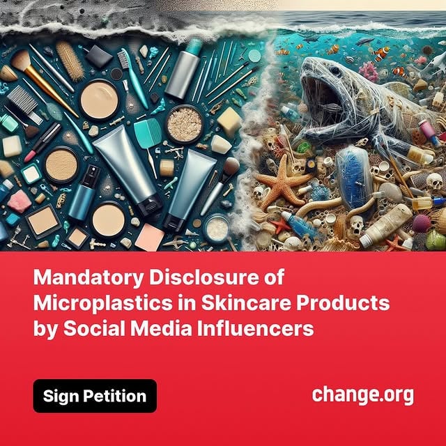 Sign my E- Petition today! Please help me to create change and to protect CONSUMERS who buy personal care and cosmetics products from social media influencers. Consumers deserve to know what they are buying, especially when it comes to products that can impact their health and the environment. By requiring influencers to disclose the presence of microplastics in skincare and cosmetics products, we can ensure greater transparency and allow consumers to make better-informed decisions. This change will promote responsible consumption and help reduce the environmental and health impacts of microplastics.The link for the petition is in my Linktree on my bio -please share the petition amongst your family and friends. I don’t ever want to look back in my life and feel I did not speak up when I could have to protect people and the environment from the dangers of microplastics. This is not about taking work away from any social media influencer who operates in this industry -it’s about creating a more honest and authentic platform for influencers and consumers. We need 100,000 signatures for this to go to parliament - we can only but try and say we did our best to create change for good. Here’s the link https://chng.it/mhRbGHdx7CThank you for your support in advance and if any media channel would like to support this petition please DM me . 🙏🏽 by @iamsairakhan
