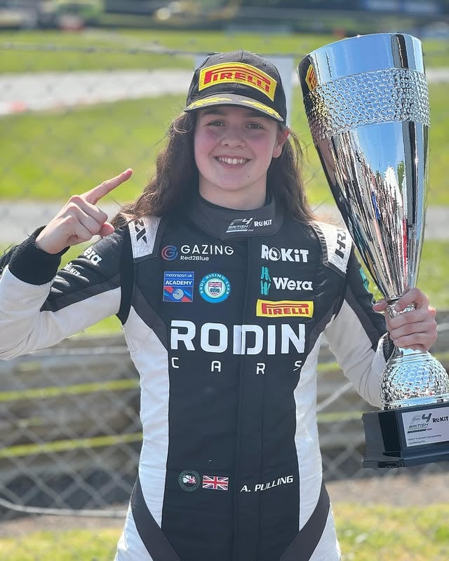 FIRST WOMAN TO WIN IN BRITISH F4 👏👏@abbipulling take a bow, what an amazing achievement 💪📸 @britishf4 by @abbipulling