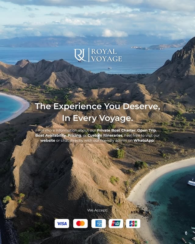 📍 Planning your next sailing trip?Whether you’re curious about boat options, trip schedules, prices, or just need help choosing the right experience—we’re ready to assist! 🌊✨💳 Now you can pay easily with credit card too!Booking your dream trip has never been this smooth.💬 Chat with our team or explore more on our website:🌐 www.royalvoyage.co.id📲 WhatsApp: +62 811 6699 948Let’s make your Komodo journey easy, secure, and unforgettable!#RoyalVoyage #SailingKomodo #OpenTripFlores #BoatCharterIndonesia #CreditCardAccepted #EasyBooking #ExploreWithEase by @royalvoyage_id