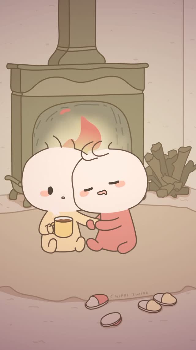 With love, every place is home ❤️#cute #love #animation #chippitwins #chippitwinssweethome by @chippi.twins