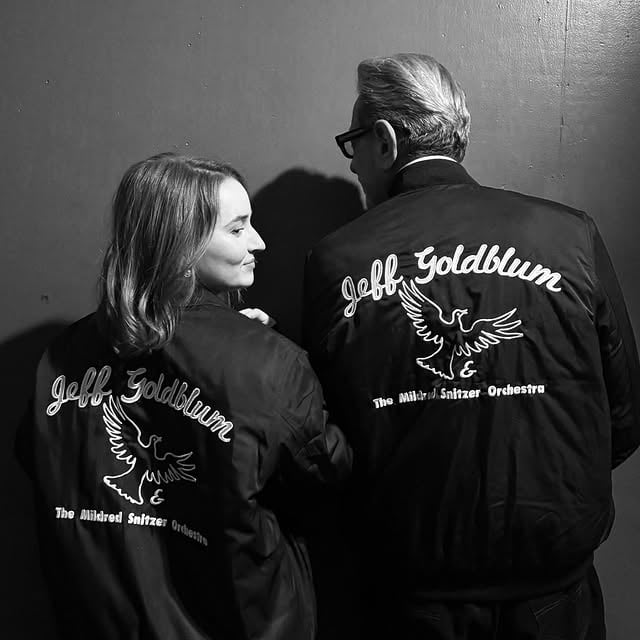 @jeffgoldblum thanks you for letting me join you on stage - that was real fun ✨☀️ by @kaitlyndever