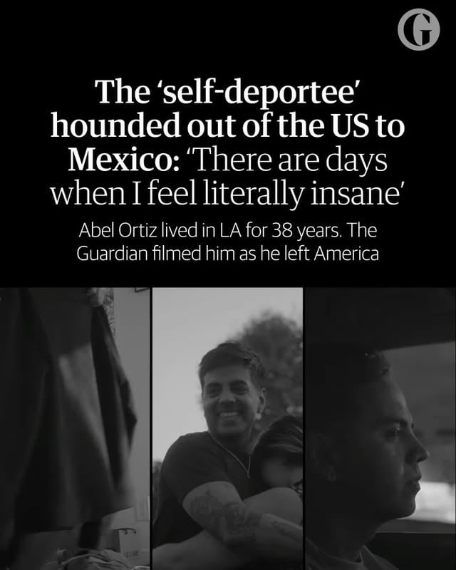 How do I live, when I’m neither here nor there?’Abel Ortiz arrived in the US when he was only two months old. He went on to live for 38 years in Los Angeles, rarely stepping outside the city.Until Donald Trump came along, casting undocumented people like him as public enemy No 1, Ortiz perceived himself to be wholly American.But last August, that changed. He packed two bags and left behind a thriving hair salon business, his best friend and a community he had cultivated over decades.“I’ve done the hardest thing I ever could,” Ortiz says. “There are days when I feel literally insane with the duality of it.”When film-maker Isabel Castro and her producers Jamie Gonçalves and Brian Donahoe, both Ortiz’s clients, learned he was leaving, they followed their instincts and instantly began filming.The result is a 14-minute Guardian documentary that captures Abel’s poignant final week in LA.Swipe to see clips from the film as well as what Ortiz’s life is like now, eight months later. Follow the link in bio to see the full story or film.Photos and video taken by @isabelcastropics by @guardian_us