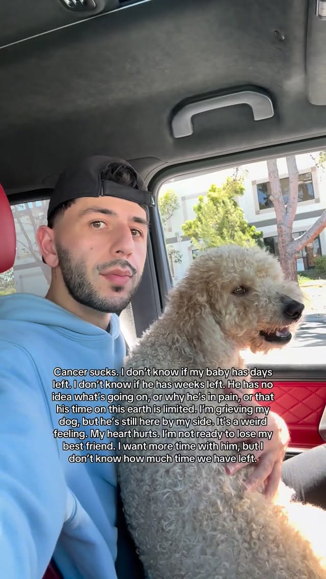 I’m not ready to lose my best friend yet. Cancer sucks. by @brawadis