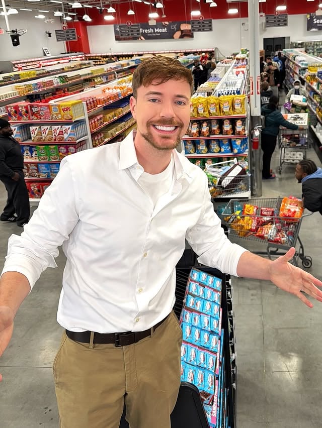 How long would you stay in a grocery store if $250K were on the line?! Watch my new video to find out 👀 by @mrbeast