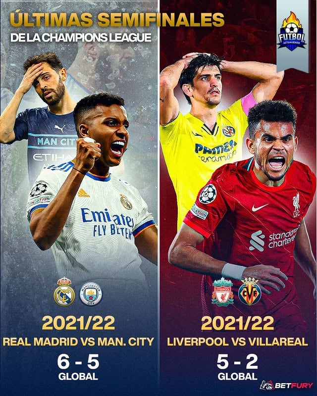 ¡EMPIEZAN LAS SEMIFINALES DE LA CHAMPIONS LEAGUE! 🏆🔥➡️ Este martes comienza la recta final hacia la gloria europea con los cruces entre PSG vs. Bayern Múnich y Atlético de Madrid vs. Arsenal. Para palpitar lo que viene, repasamos las últimas cuatro ediciones donde se definieron los finalistas del certamen. ¿Cuál de las últimas series considerás que fue la mejor? 🎙️ ¡Seguinos para más!