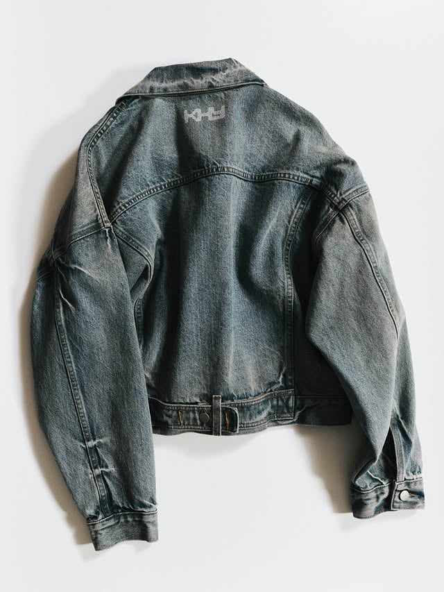a foundation in denim.the city jacket in our LA vintage wash.featuring an adjustable back and signature khystudios detailing.finished in los angeles with vintage whiteprocessing and stone washing.khy.com