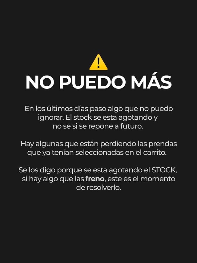 El stock se está agotando y no sabemos si se repone ⚠️Hace tiempo que nos seguís. Ya viste los colores, los talles, la calidad y lo que dicen las que ya compraron.¿Qué te está frenando? 👀Este es el momento. Las que esperan, pierden su talle. 🛍️ by @bombachas.coconudeok