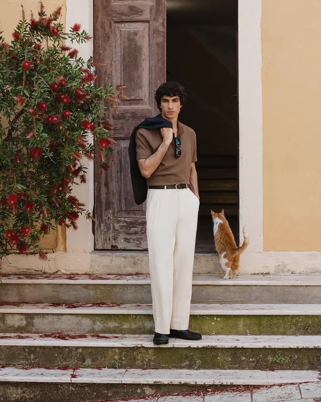 Sun-faded colours, cold lager, shirts drying in the heat, and plans that can wait until tomorrow.SS26 Drop 4 now available in-store and online.#percivalmenswear by @percival_menswear