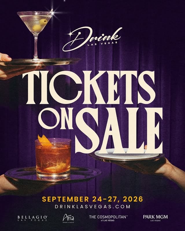 Tickets are officially on sale for Drink Las Vegas 🍸✨ A star-studded debut celebration uniting the world’s top mixologists, sommeliers, chefs, and tastemakers is taking over the Las Vegas Strip across iconic MGM Resorts destinations this September 24–27. From walk-around tastings and chef-driven dining experiences to expert-led seminars, immersive brand activations, and nightlife experiences, Drink Las Vegas brings together the very best in beverage and culinary culture for one unforgettable weekend. Get your tickets now through the link in bio. by @cosmopolitan_lv