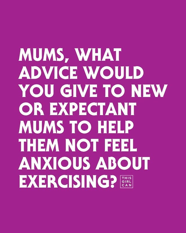 Did you know: 56% of women who are pregnant or have a child under one say pregnancy and motherhood has negatively affected their physical activity levels.Any advice or tips to help mums who are nervous to exercise during or straight after pregnancy?#MaternalMentalHealthMonth #ThisMumCan #ThisGirlCan by @thisgirlcanuk