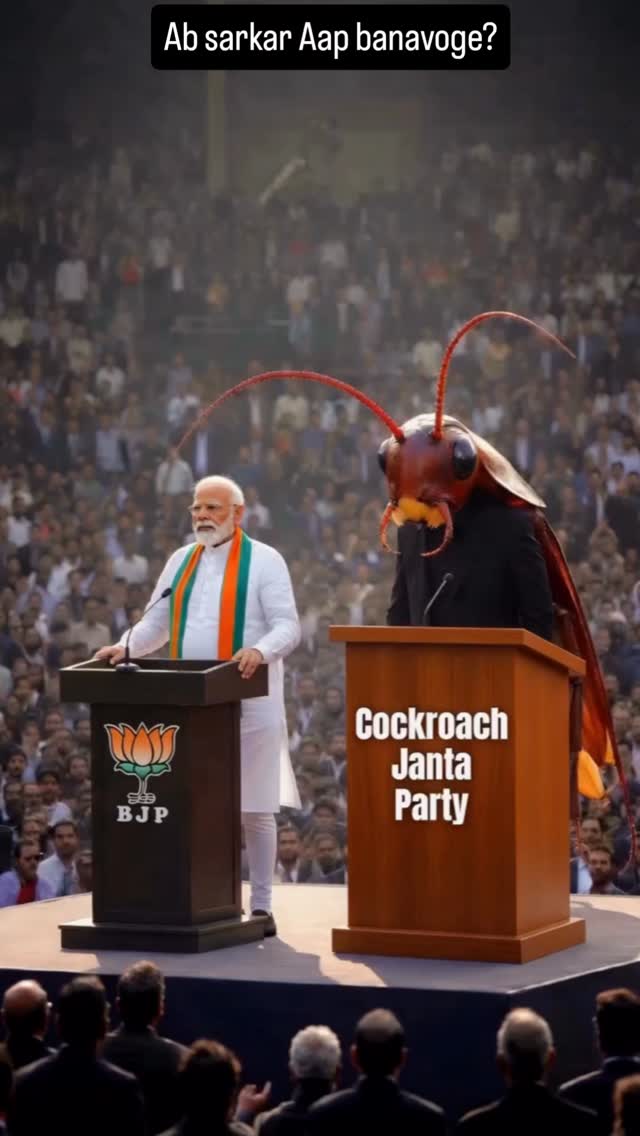 Laal Dil bhejo ya Kaala Dil? Ab faisla aapko karna hai! 👀✨Agar Cockroach Party chahiye toh ❤️ Laal Dil bhejo…Agar BJP Sarkar chahiye toh 🖤 Kaala Dil bhejo!Ab batao… aapka dil kis rang ka hai? 👇Comment mein apna dil ka rang batao aur video ko share kar do jo sachcha lagta hai 🔥 by @cockroachjantakiparty_cjp