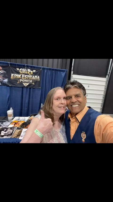 My 1st Hall Of Heroes Comic Con May 30, 2026. It was awesome meeting Erik Estrada, Tara Reid, Dirk Benedict, and Tony Moran. They were all so nice. @erikestradaofficial @tarareid