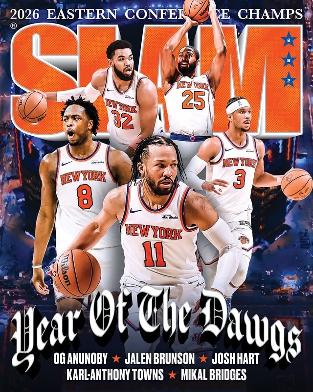 For the first time since 1999, the Knicks are back on the game’s biggest stage. Tested in every way imaginable, the faithful stand with greater conviction than ever. What once felt like a distant dream is now four wins away from becoming reality. New York’s team covers SLAM 262 as the city chases a long-awaited return of the Larry O’Brien Trophy to the five boroughs. LINK IN BIO. by @slam