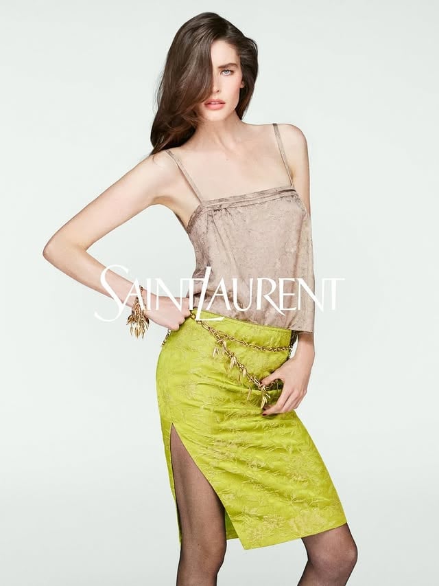 Saint Laurent Fall 2026 with hair by Lukas Tralmer. @lukastralmer @ysl Photography by Mark Kean. by @streetersagency