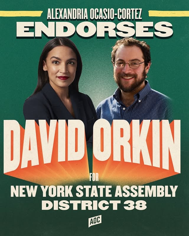 We are proud to endorse David Orkin, Christian Celeste-Tate, Eon Huntley, and Eli Northrup for New York State Assembly to deliver a New York where everyone can afford to live and afford to dream.Election Day is Tuesday, June 23. Vote! by @teamaoc