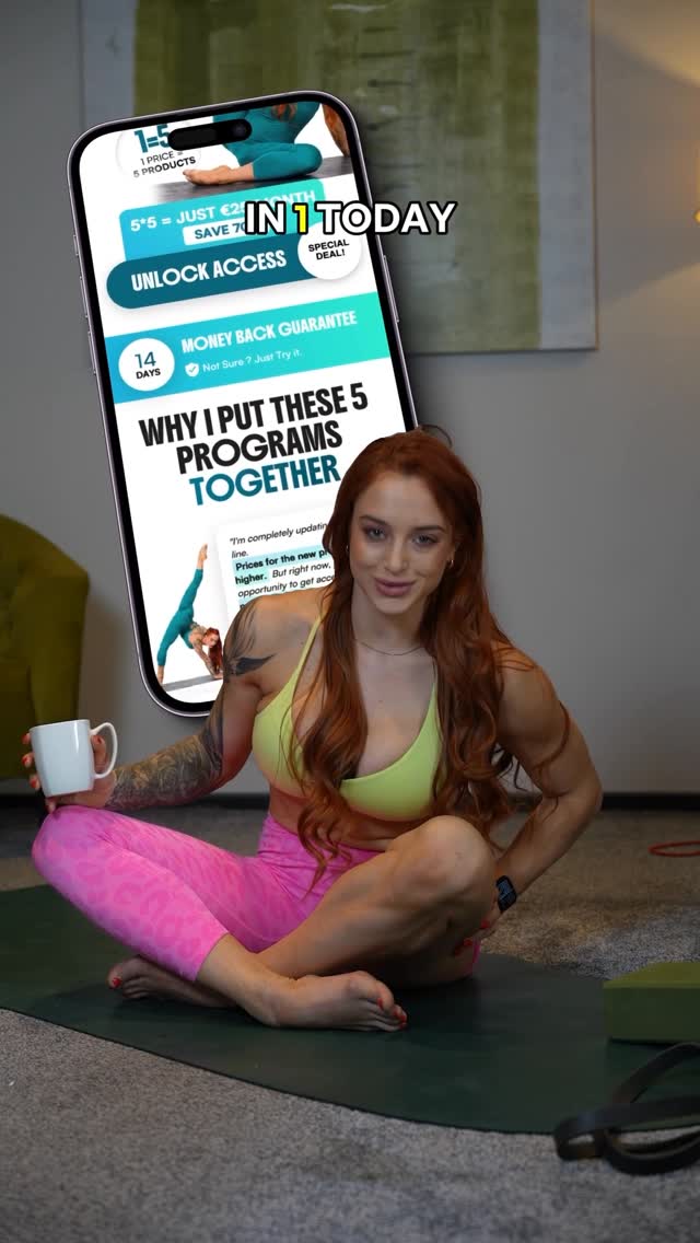5 Zubalenok bestsellers in 1 access: Beginner Mobility, Powerfit Body, Front Split, Middle Split, and Back MobilityStart anywhere. Switch anytime.Unlock all 5 today ✨€25/month FOR ALL 5 courses. Link in Bio by @zubalenok.team