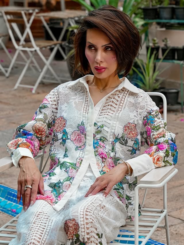 From breezy silhouettes to vacation-ready sets, every piece brings that easy chic summer escape feel 👑🎀💕 @sheinofficial @shein_ar ☀️🌴🌸🌼 Anewsta Niche Elegant Colorful Print Lace Casual Long Sleeve Shirt And Wide Leg Pants Set in White🔎 Search ID: 49604201Search “Vacay Vibe/أجواء العطلة”, “صيف أوروبي (EuroGirlSummer)”, “كوستال شيك (CoastalChic)”, and “كامب كور (Campcore)” on SHEIN for your passport to style ✈️🤍💕#SHEINtrends #SHEINVacay #ad#summeroutfits #ootd[ Style, Old Money, OOTD, Glam, Summer Outfit, Influencer, Dubai Influencer, Pinterest Girl, Dubai, Details, Fashion Inspo ] by @shaimahormillosa