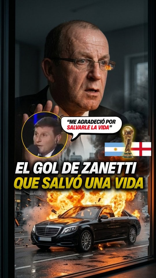 El GOL QUE SALVÓ UNA VIDA EN UN MUNDIAL 😳☠️🇦🇷🆚️🏴󠁧󠁢󠁥󠁮󠁧󠁿 Corría el Mundial de Francia 1998. Argentina e Inglaterra jugaban un partidazo por los 8vos de Final. Batistuta, Shearer y Owen habían hecho los goles, pero el Pupi Zanetti puso el empate 2-2 con un GOLAZO de jugada preparada antes de que termine el primer tiempo.🇵🇱 En Polonia, el fiscal Marek Kopacz estaba viendo el encuentro y tenía que salir a estacionar su auto, pero el histórico golazo del Pupi Zanetti lo dejó pegado a la tele. Quiso ver el desenlace... y esa decisión cambió todo. Su auto explotó en la puerta de su casa por una bomba que unos delincuentes le pusieron para asesinarlo 💣💥✍️ Años más tarde, Zanetti recibió una carta del fiscal que le agradeció por ese gol, ya que sino no estaría vivo para contarselo.Historias Mundialistas parte 34, increíble... pero real🎙¡Seguinos para más! by @_futbolactualizado_
