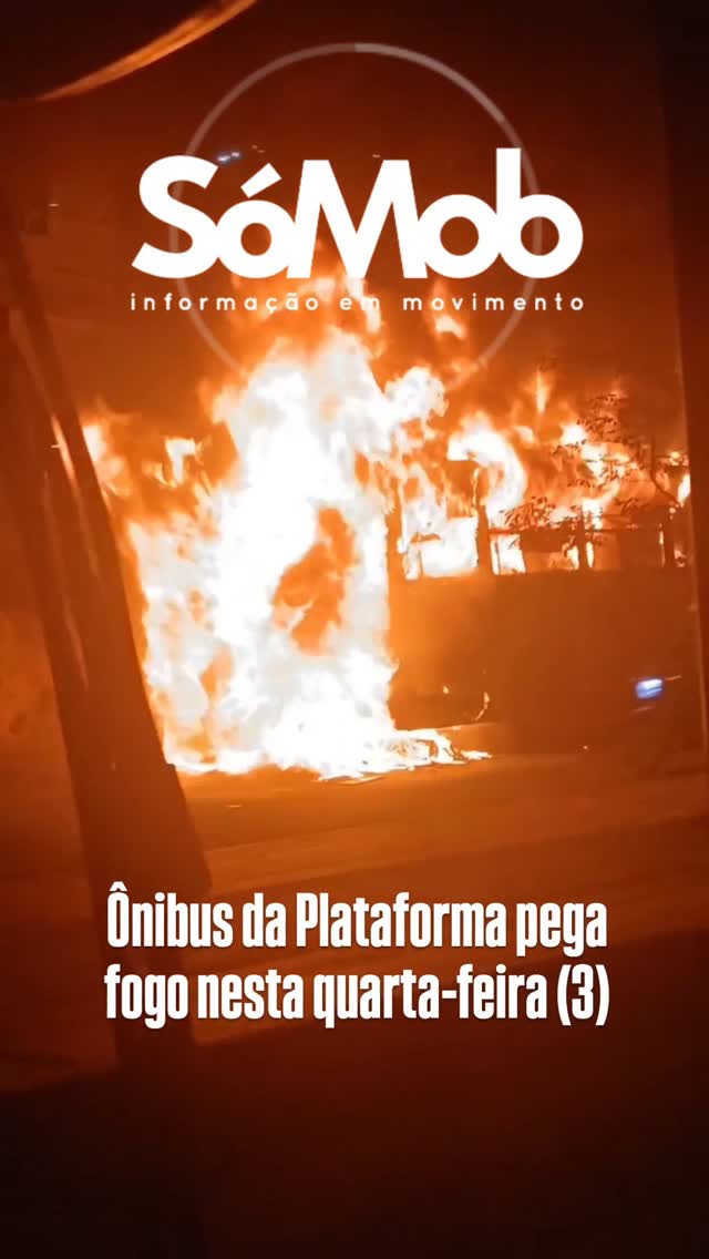 🚨 URGENTE 🚨Um ônibus do Consórcio Plataforma pegou fogo em Salvador na noite desta quarta-feira (3). O incêndio ocorreu na av. Suburbana, informações preliminares apontam que o fog0 surgiu após uma pane elétrica. Nossa equipe está apurando as informações sobre a ocorrência. Assim que tivermos novos detalhes, atualizaremos vocês por aqui.📲 Acompanhe nossas redes para mais informações....#Salvador #Bahia #Subúrbio #Notícia #SóMob by @portalsomob