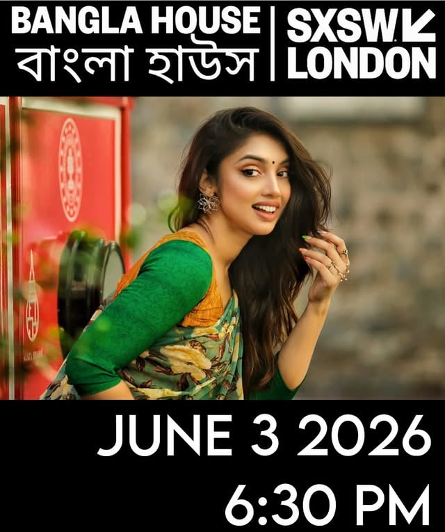 I’m so excited to finally share this with you all - I’ll be performing in LONDON in just a couple of days! 🇬🇧✨Honored to be representing Bangladesh at @sxswlondon as part of @banglahouse.sxsw . It truly means so much to me to be part of this moment and to share my work on such a special stage.If you’re in London, I would absolutely love to see you there and feel your support in person - your energy always means the world to me ❤️📍 Kobi Nazrul Islam Centre, London, UK🗓 3 June — 6:30 PM🗓 4 June — 6:30 PMCan’t wait to see you all there! by @ridysheikh