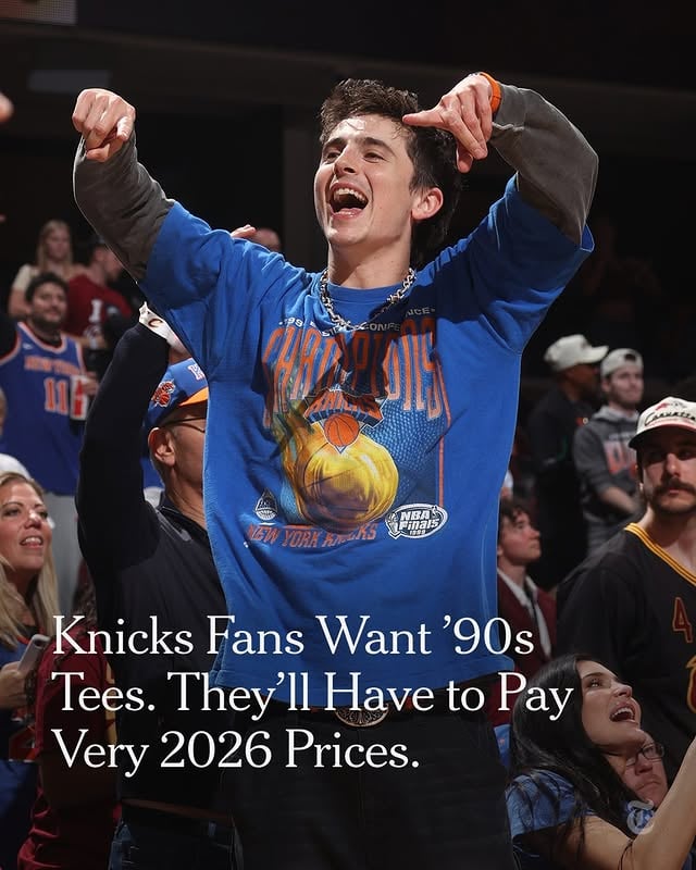 As we approach the Knicks’ first appearance in the NBA finals since 1999, fans with the misfortune of not being named Timothée Chalamet or Spike Lee have been cursing the gut-punching ticket prices for the team’s home games at Madison Square Garden.But tickets are not the only Knicks commodity to have peaked during the team’s providential playoff run. The market for vintage Knicks apparel has soared, as have the prices. Over the weekend on eBay, a tee from the 1999 finals sold for $350. What is the obsession with vintage merch?"To wear a tee from the ’90s or the ’00s is to demonstrate (genuinely or not) that you have been with the team through the good times and the bad," our fashion reporter, Jacob Gallagher, wrote. In his latest The Fashions newsletter, @jacobwgallagher talked to vintage clothing sellers in New York about keeping up with the demand. Tap the link in our bio to read the full story and subscribe to The Fashions. Photo by Nathaniel S. Butler/NBAE, via Getty Images by @nytstyle