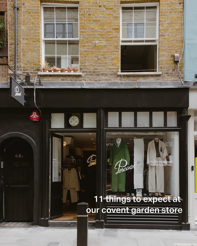 Covent Garden, we’ve arrived.A huge thank you to everyone who helped make this one happen, especially our friends at @monkeyshoulder.Pop in this weekend, have a look at the latest arrivals and make sure to say hello to Will#percival #menswear #coventgarden by @percival_menswear