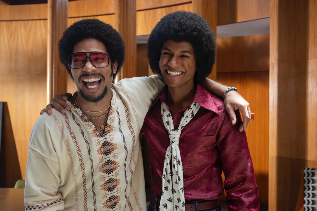 All smiles behind the scenes of MICHAEL with @kendrick38 and @jaafarjackson. #MichaelMovie – NOW PLAYING in theaters: link in bio.