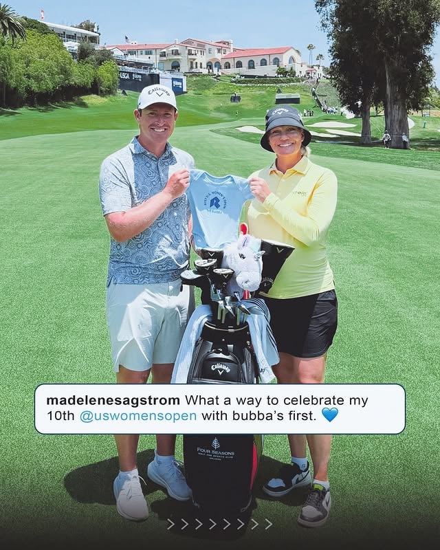 Preparing to play in a U.S. Women’s Open at 27 WEEKS pregnant 👏 @madelenesagstrom by @uswomensopen