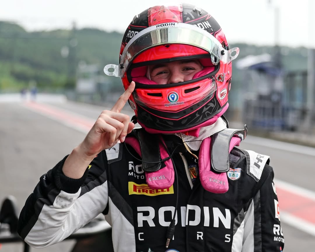 Making history in GB3 🇧🇪🔥 2024 @f1academy champion @abbipulling becomes the first female driver to take pole position in the GB3 championship 👏📸 @jakobebrey #AbbiPulling #Spa #GB3 #RodinMotorsport @rodincarsofficial @gb3championship by @abbipulling