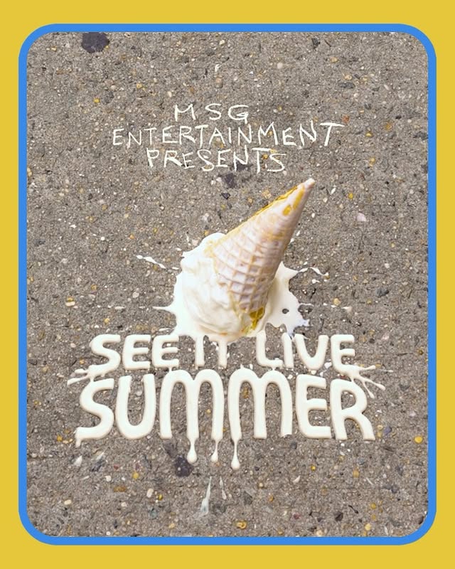 Today, we announced “See It Live Summer” — a season-long celebration of the 100+ events across The Garden, Radio City Music Hall, the Beacon Theatre, and the Infosys Theater at MSG this summer. Fans can expect a jam-packed calendar of live events, seasonal food & beverage offerings, fan photo ops, special giveaways, venue tours, and more! We’re kicking things off tomorrow, June 2, with FREE Scream Truck ice cream from NOON–4:00PM outside The Garden on 31st St between 7th and 8th Aves.Learn more at at the link in bio by @radiocitymusichall