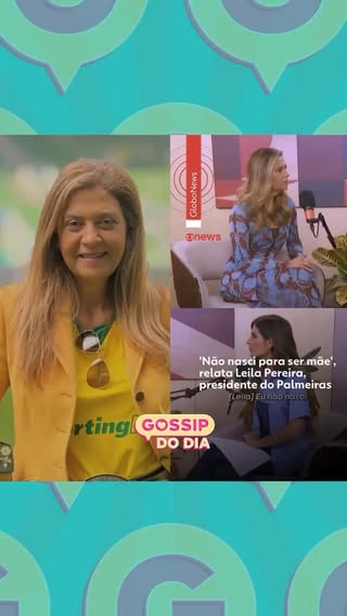 Durante uma entrevista a Globo News, Leila Pereira, presidente do Palmeiras, desabafou sobre seu desejo em não ser mãe. Ela diz não nasceu para ser mãe e afirma que não teria alcançado tudo que construiu até hoje se tivesse filhos.

(🎥Vídeo/Reprodução: @portalg1)
