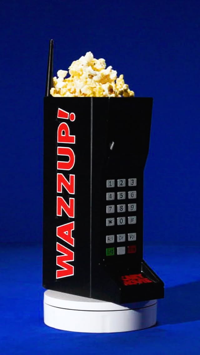 Exclusive first look at the new ‘SCARY MOVIE’ popcorn bucket — the WAZZUP phone. by @paramountpics