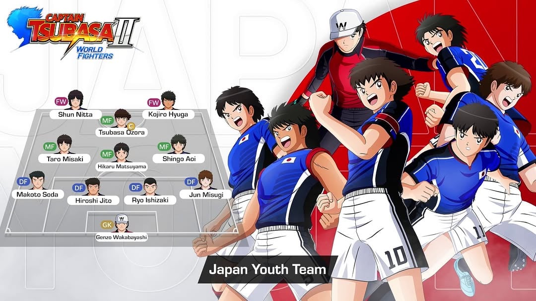 Time to fly with Japan's Youth Team!🪽⁣The first team is now out on the pitch...21 more are warming up👀⁣⁣Pre-order CAPTAIN TSUBASA 2: WORLD FIGHTERS now - #linkinbio⁣⁣#CaptainTsubasa #WorldFighters by @bandainamcoentasia