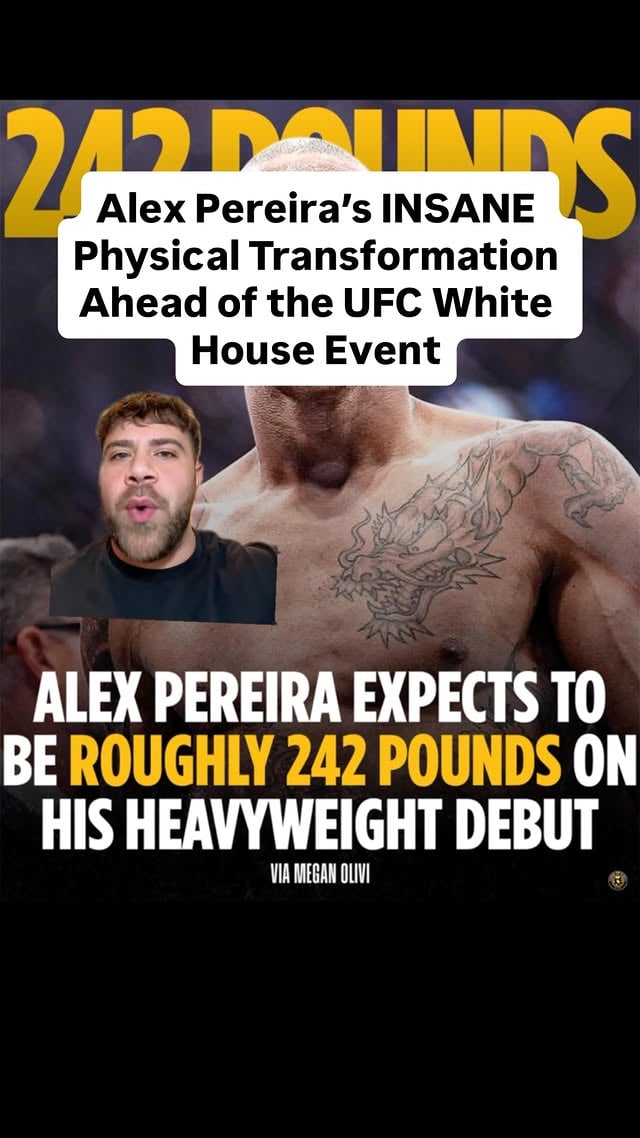 Alex Pereira’s INSANE Physical Transformation Ahead of the UFC White House Event