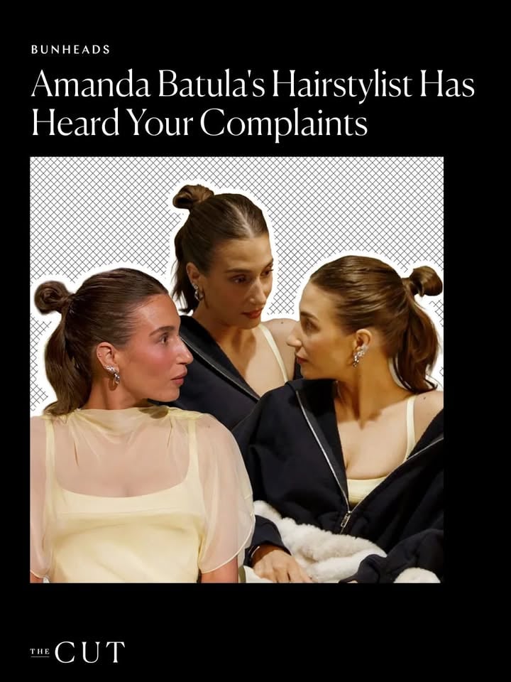 Say what you will about Amanda Batula’s loyalties, you cannot argue the woman doesn’t know how to commit to a hairstyle. But her most recent go-to ‘do — Long-tailed high bun? Ponytail-bun hybrid? — is decidedly A Choice. She’s worn it on ordinary episodes of #SummerHouse, during the latest juicy reunion, and allegedly at an Italian wedding where she filled the ostensibly coveted role of being her partner West Wilson’s plus one. The chronically-online take is, unsurprisingly, not a positive one. But Batula has at least one person backing her up: her hairstylist, Olivia Halpin.

See how Halpin winkingly responded to the backlash surrounding what she dubbed “the bun you love to hate” at the link in bio.

Photo-Illustration: by The Cut; Photos: Bravo/Peacock