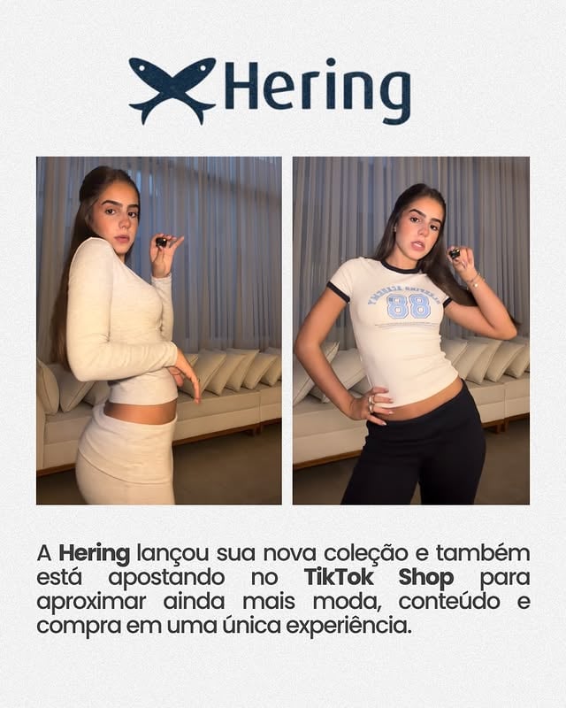 🚀 Mais uma conexão de sucesso!A @hering_oficial Teen escolheu a @manu.estevesss para apresentar sua nova coleção e reforçar sua entrada no TikTok Shop.Orgulho de fazer parte dessa parceria e conectar grandes marcas aos criadores certos. by @criativa_imagem