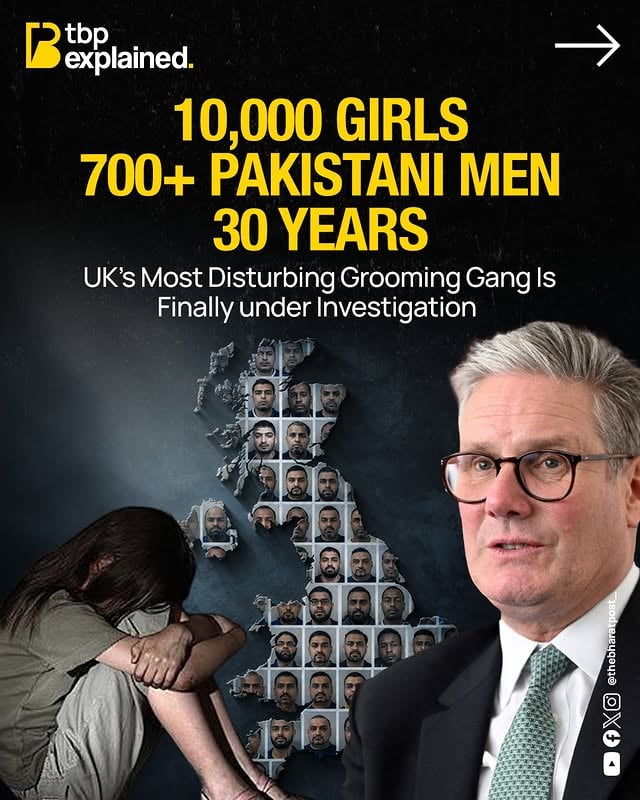 Organised grooming gangs operated across 50+ UK cities between the 1980s and 2010s, abusing tens of thousands of children. 

Survivors were repeatedly failed by police, social workers, and councils, who feared being accused of racism while letting perpetrators go free. 

Formal investigations began 40 years later, with Operation Beaconport and a statutory inquiry now underway to finally uncover the truth.

The scale of this tragedy is staggering, and the victims’ courage highlights the urgent need for accountability, justice, and systemic reform.

[UK grooming gangs, Rotherham scandal, child abuse, cover-up, Operation Beaconport]

#thebharatpost #UKGroomingScandal #ChildProtection #JusticeForVictims #OperationBeaconport