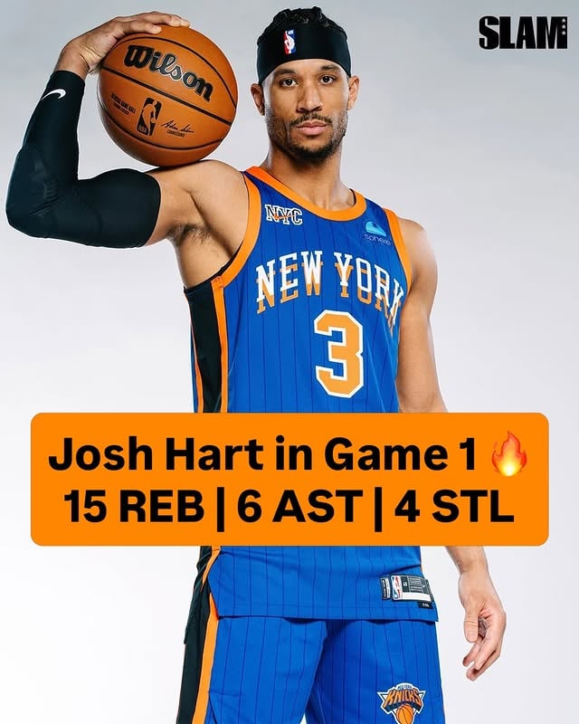 A Hart earned Game 1. Josh Hart scored 3 points and was still one of the best players on the court. by @slam