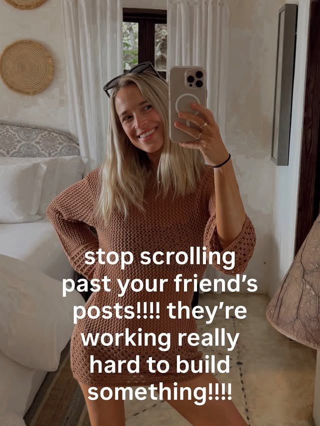 food for thought 💭 this isn’t a dig at my friends btw, i have the best friends in the world who are super supportive and make me feel so loved, seen and valued for who i am in my soul. i’ve curated that group with a fine tooth comb over the years, though!!! when people don’t show up, it’s felt. and it’s ok, but that info is definitely filed away, as i believe it says a lot about a person and where they’re at. genuinely, the love and support we’re able to give out to others is a direct reflection of the love and support we’re willing to give to ourselves. everyone else is just a mirror. social media heightens this mirror because it’s both a highlight reel and a constant feed of other’s inner worlds at all times. so while showing up for people IRL will always be the most important, showing up for what our friends are building online is super important to. and at the end of the day, we’re all just reflections, walking each other home. 🪞

inspired by @izzyutterson !! saw it, loved it, had to give my take 

& if this hits, follow along. we talk about friendship, boundaries, self love and the realness beneath it all over here, all day!! with a side of witchiness & woo, duh ;)