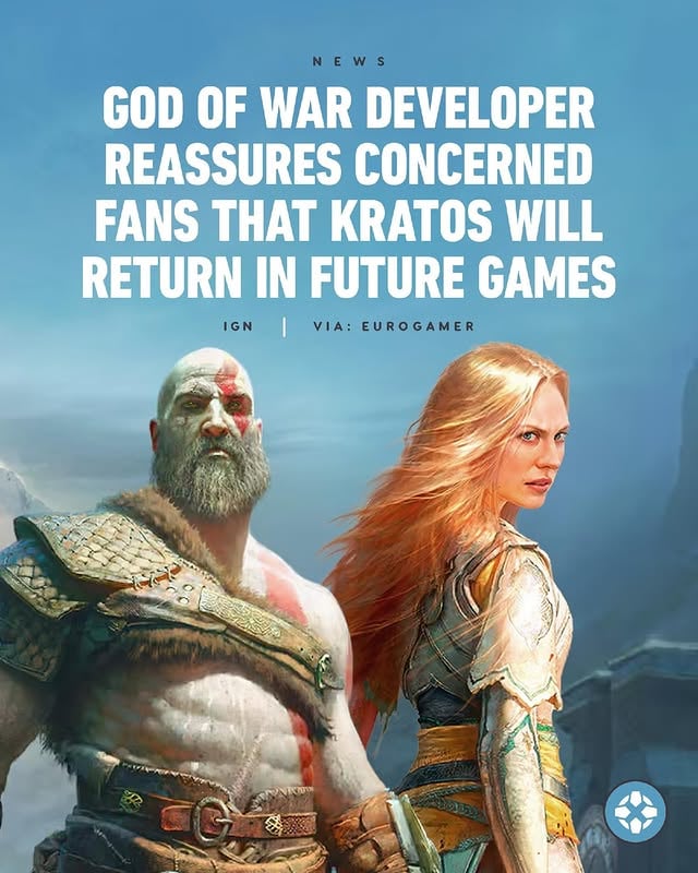 Santa Monica Studio has promised they have "many more stories to tell" with Kratos in future God of War games. Link in bio for more.

#IGNSummerOfGaming