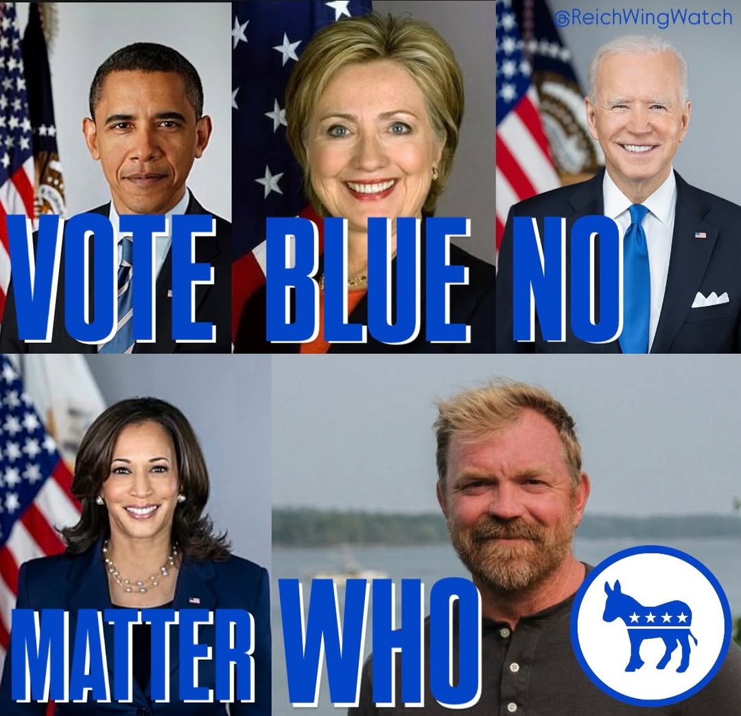 Vote blue no matter who still stands, right? It applies to progressives too, right? 💙