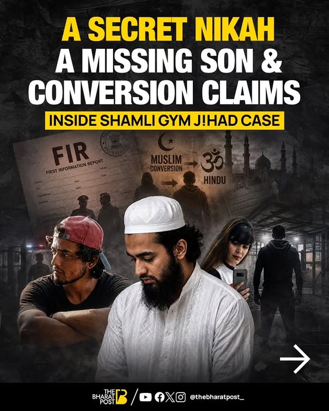 The Shamli "Gym Jihad" case has sparked intense debate after a businessman accused multiple people of luring his son into a relationship, facilitating a secret marriage, and pressuring him to convert. 

Police have made arrests, but several key questions remain unanswered.

Swipe through to understand the allegations, the police action so far, and what is still unclear as the investigation continues.

[Shamli case, Gym Jihad, conversion allegations, UP Police, investigation]

#Shamli #tbpnews #thebharatpost