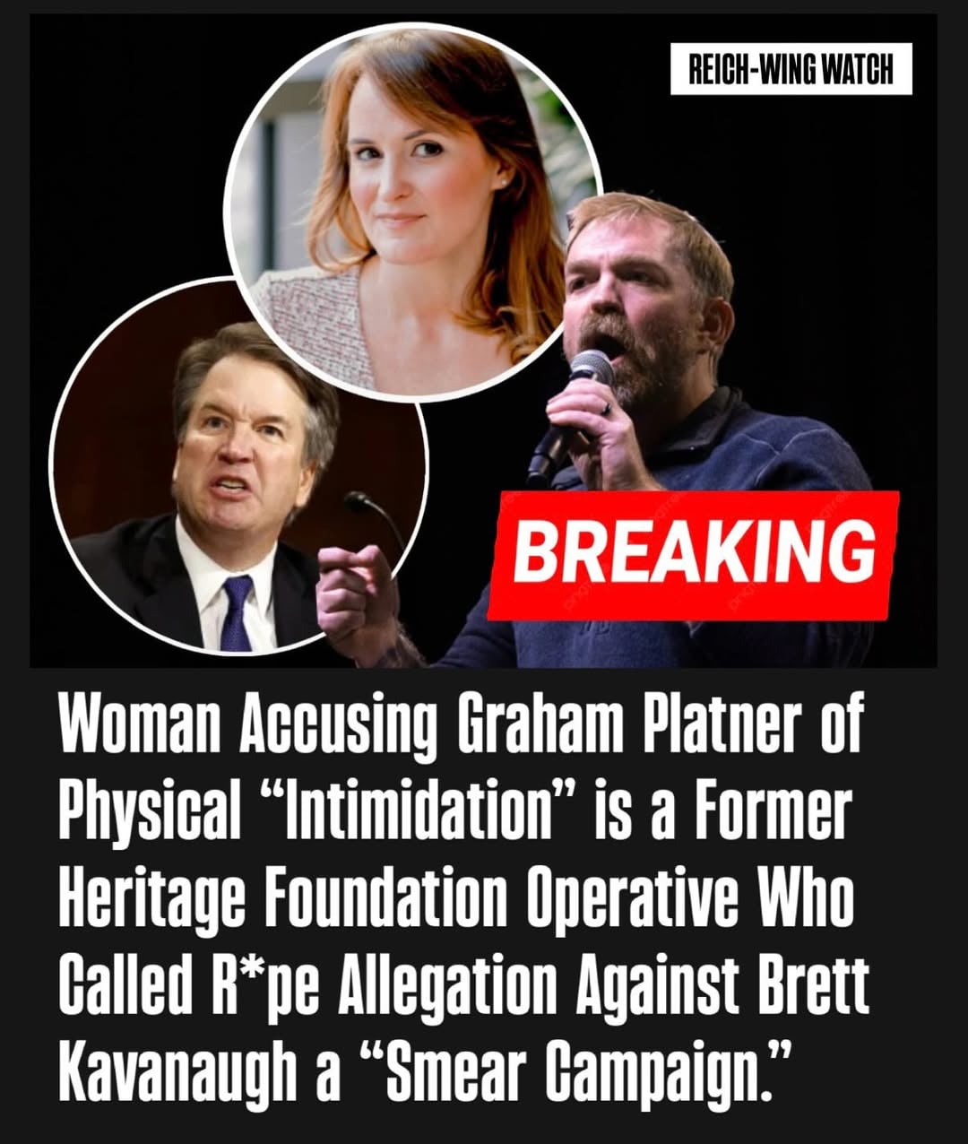 🚨Meet Lyndsey Fifield — the far-right operative now accusing Democratic Maine Senate candidate Graham Platner of physical “intimidation.”

Fifield’s resumé reads like a who’s who of the conservative right: the Heritage Foundation, the U.S. Chamber of Commerce, the American Action Network, Nikki Haley’s presidential campaign, and “Independent Women” — a group that’s openly supportive of Republican Senator Susan Collins, the very person Platner is running to unseat.

But here’s where it gets rich.

In 2019, Fifield wrote a glowing tribute to Brett Kavanaugh, describing Christine Blasey Ford’s r*pe allegations against him as a “desperate smear campaign” meant to stop his confirmation. She called it “ruthless” and “devastating” — to Kavanaugh.

Fast forward to 2024, and Fifield is now coming forward with her own allegations against a Democrat.

Republicans and their corporate media allies didn’t hesitate to quickly pump-out a series of uncritical articles following the report — wish-casting a “crisis” for Graham Platner (he’s still leading in the polls, by the way).

The same woman who told the world that Brett Kavanaugh’s accuser was running a smear campaign now expects Americans to take her word on faith.

This isn’t the first time a conservative operative has led the charge to take down a Democratic politician with unverified allegations. When Al Franken was accused of sexual misconduct in 2017, his principal accuser was Leeann Tweeden — a conservative talk radio host and vocal Trump supporter. Franken resigned within three weeks, without ever receiving the Ethics Committee investigation he requested. A subsequent New Yorker investigation by Jane Mayer found Tweeden’s story had significant holes and had never been subjected to serious fact-checking. Sound familiar?