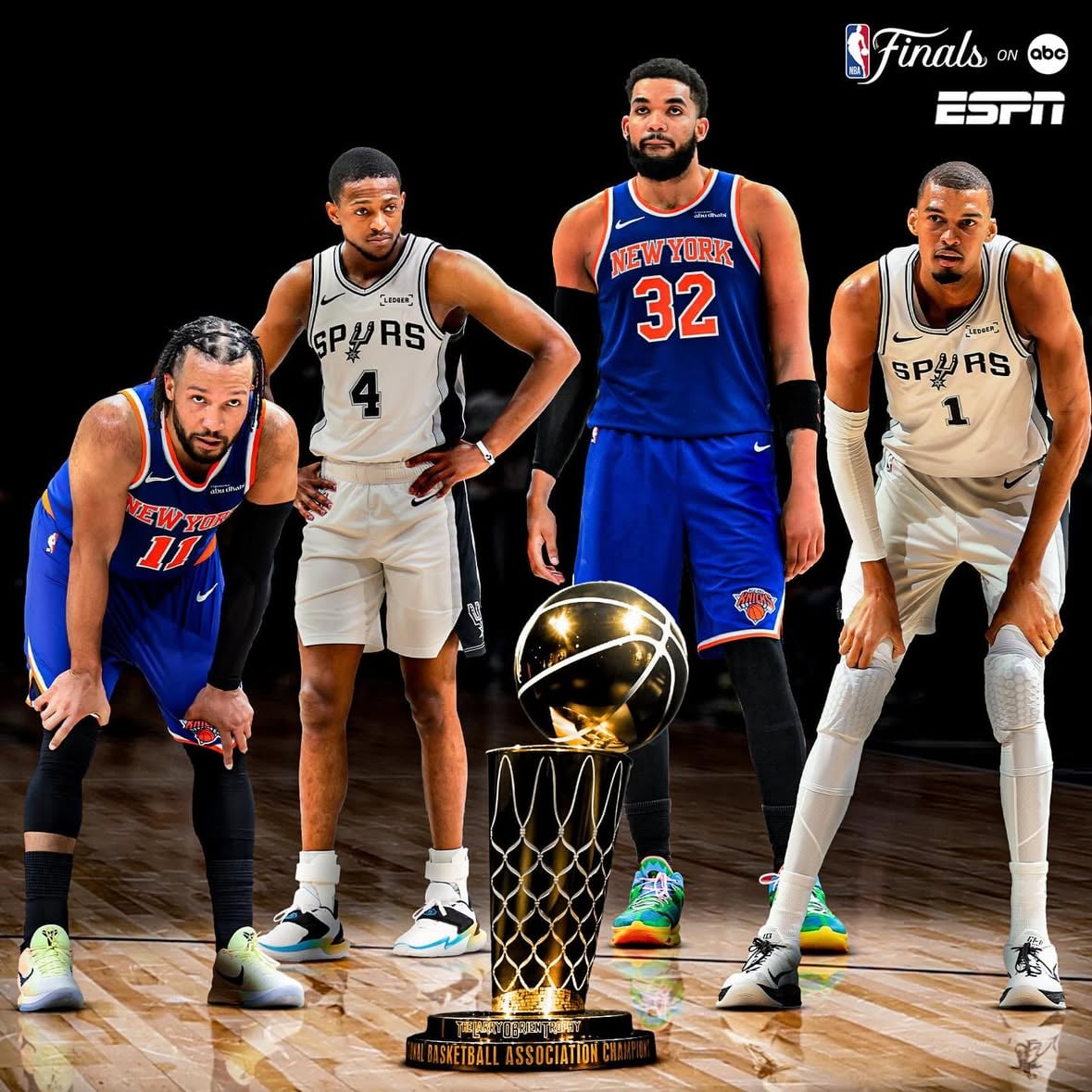 A new champion is waiting to be crowned 🏆

Who are you rooting to see lift the Larry O’Brien Trophy? #NBAFinals