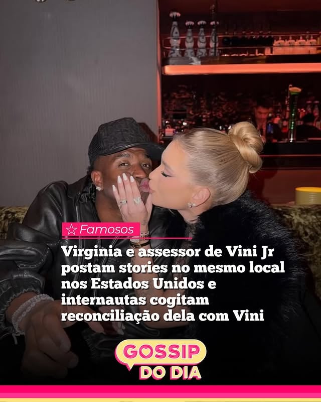 Será? Internautas estão cogitando a possibilidade de uma reconciliação de @vinijr e @virginia após o assessor de Vini postar story no mesmo local que ela nos Estados Unidos.
(📸Imagem/Reprodução: Internet)
