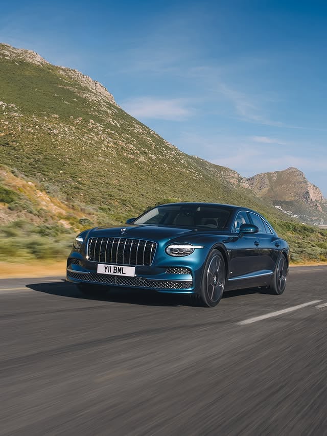 The new Flying Spur redefines Bentley’s signature blend of performance and refinement in a sleek, elegant four-door.

At the front, significant enhancements to the modern, uninterrupted surfaces define a redesigned front end, featuring a radiator grille integrated within the bumper and lower air intakes, flanked by Bentley’s single headlamps with a distinctive horizontal daytime running light signature. The profile is clean and unadorned, leading to a new rear end design with a sculpted boot lid and newly designed taillamps.

Built around Bentley’s advanced V8 hybrid powertrain, the Flying Spur delivers effortless and exhilarating performance, allied to Bentley Active Chassis with Dynamic Ride. Inside, thoughtful details and impeccable craftsmanship create a calm, carefully considered space.

Discover more via the link in our bio.

#Bentley #FlyingSpur

Flying Spur Azure (hybrid) WLTP drive cycle: Electrical consumption weighted, combined – 19.9 (kWh/100km). Fuel consumption combined with discharged battery – 26.4 (10.7) mpg (l/100km). Fuel consumption weighted, combined – 64.2 (4.4) mpg (l/100km). CO ₂ emissions weighted, combined – 100 g/km. CO ₂ class weighted, combined – C. CO₂ class with discharged battery – G.
