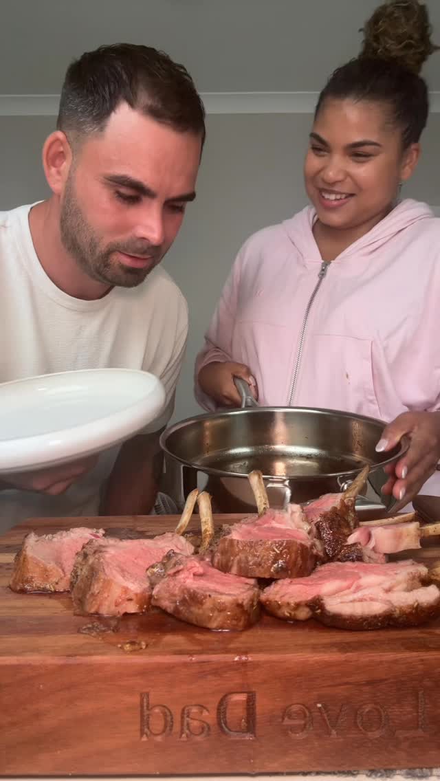 First time cooking a rack of lamb! Meat from @imam_butcher dinner inspired by @natslife100 #dishupdinner #dinnerideas #foodtok #sibling #foodie by @frankieparker__