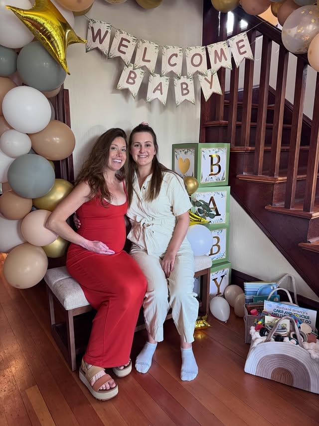 Feeling so lucky to have such incredible friends and family 🤍My best friend Natalie threw me the most beautiful shower, with help from friends and fam and it came together better than I could have imagined. It’s been a hard couple of months, but Max and I are feeling so incredibly loved by our community right now. So grateful for everyone who flew in from afar and all the Portland friends who showed up.And we’re having a BOY 🥹🐻💙#babyshower #boymom #momtobe #30weekspregnant by @emilyinfeld