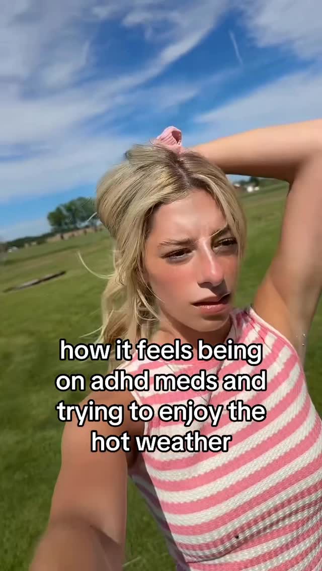 My adhd meds make me the sweatiest person EVER 🫠 #adhd #adhdwomen #adhdproblems #neurodivergent #neurodiversity by @olivialutfallah